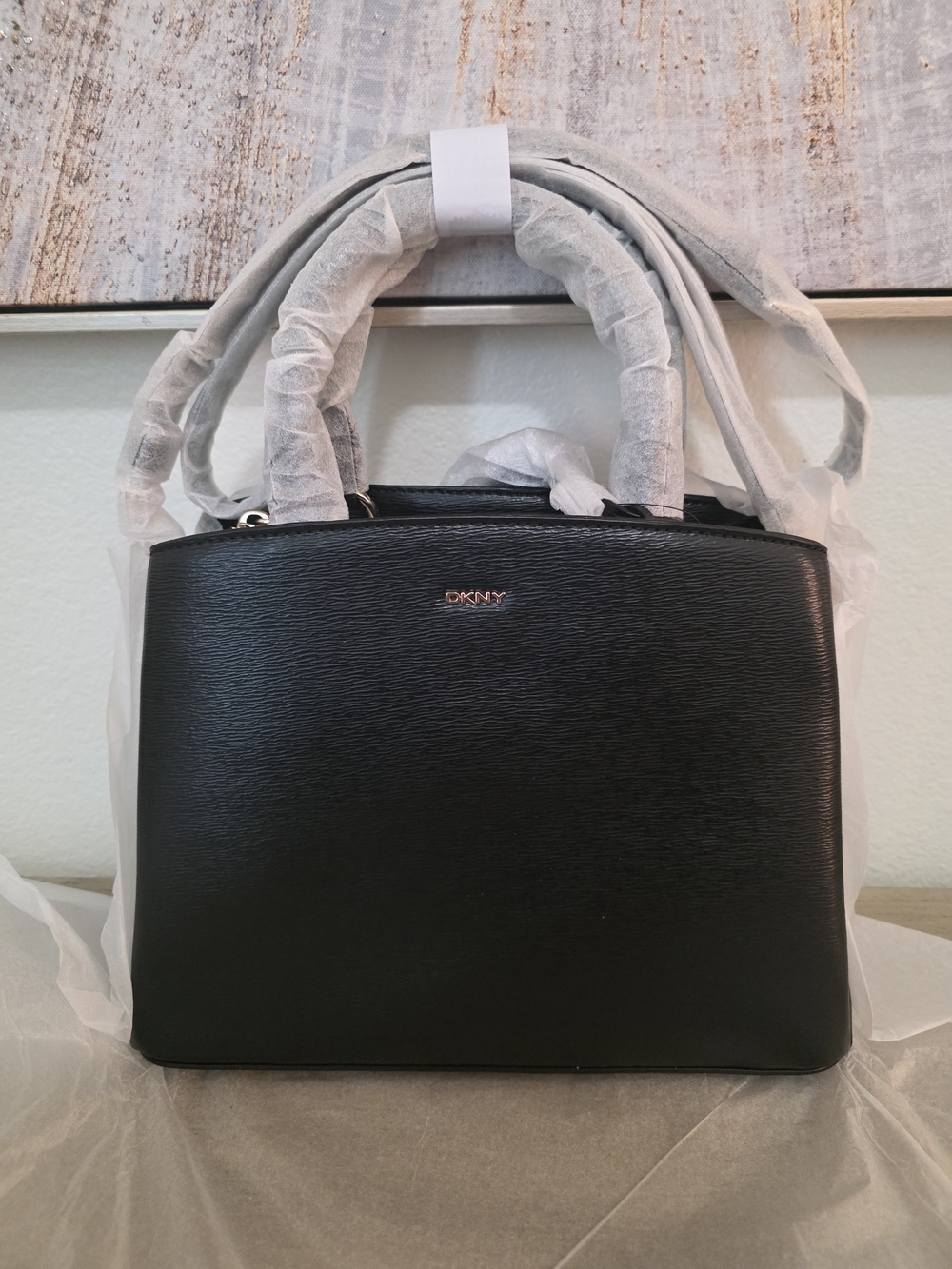 DKNY Black Structured Crossbody Bag